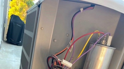 Wire Management - BEFORE Photo