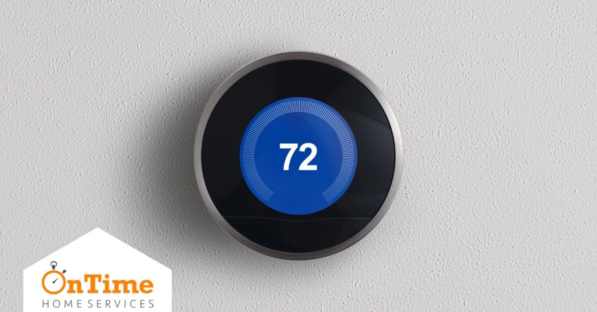 Nest smart thermostat set to 72 degrees